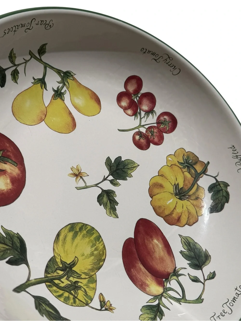 Vintage Williams Sonoma Vegetable Garden Serving Bowl Large Italy Farmhouse 13”